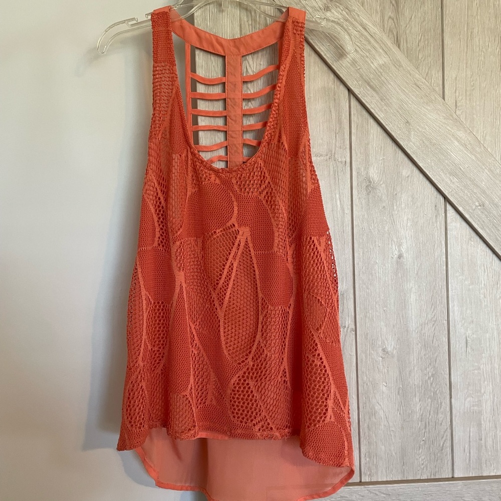 Orange tank top